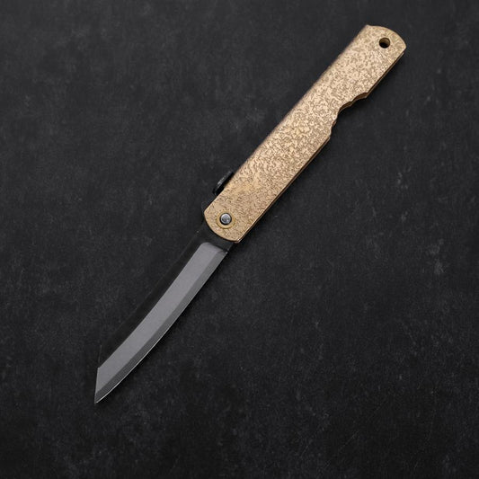 Higonokami Aogami Kurouchi 100mm Gold Bright