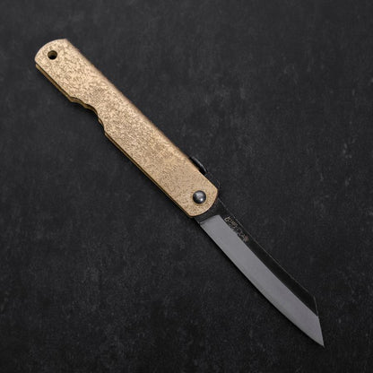 Higonokami Aogami Kurouchi 100mm Gold Bright