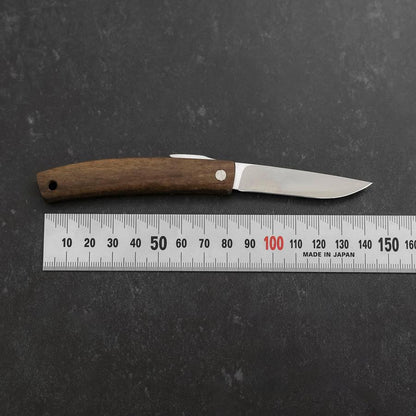 Higonokami VG-10 Black Persimmon Outdoor Knives 60mm with Leather Sheath