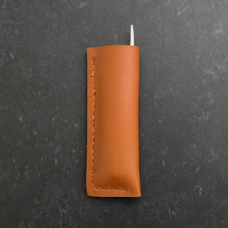 Higonokami VG-10 Black Persimmon Outdoor Knives 60mm with Leather Sheath