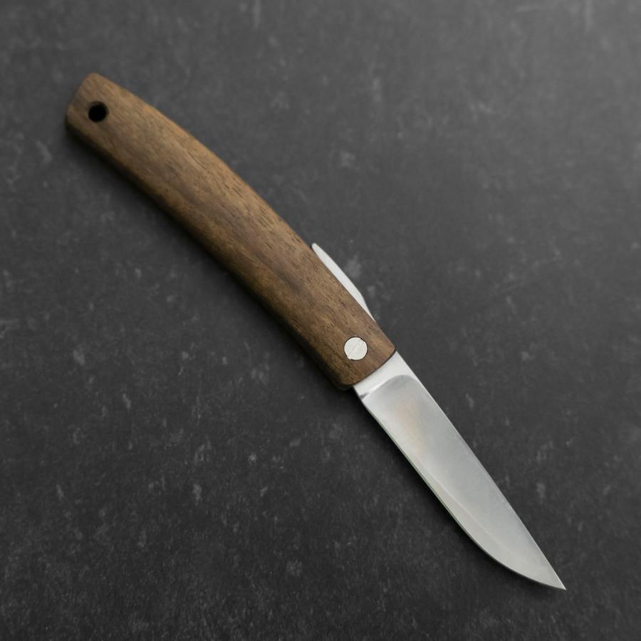 Higonokami VG-10 Black Persimmon Outdoor Knives 60mm with Leather Sheath