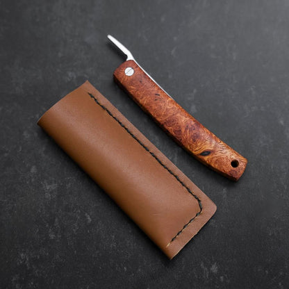 Higonokami VG-10 Karin Outdoor Knives 60mm with Leather Sheath