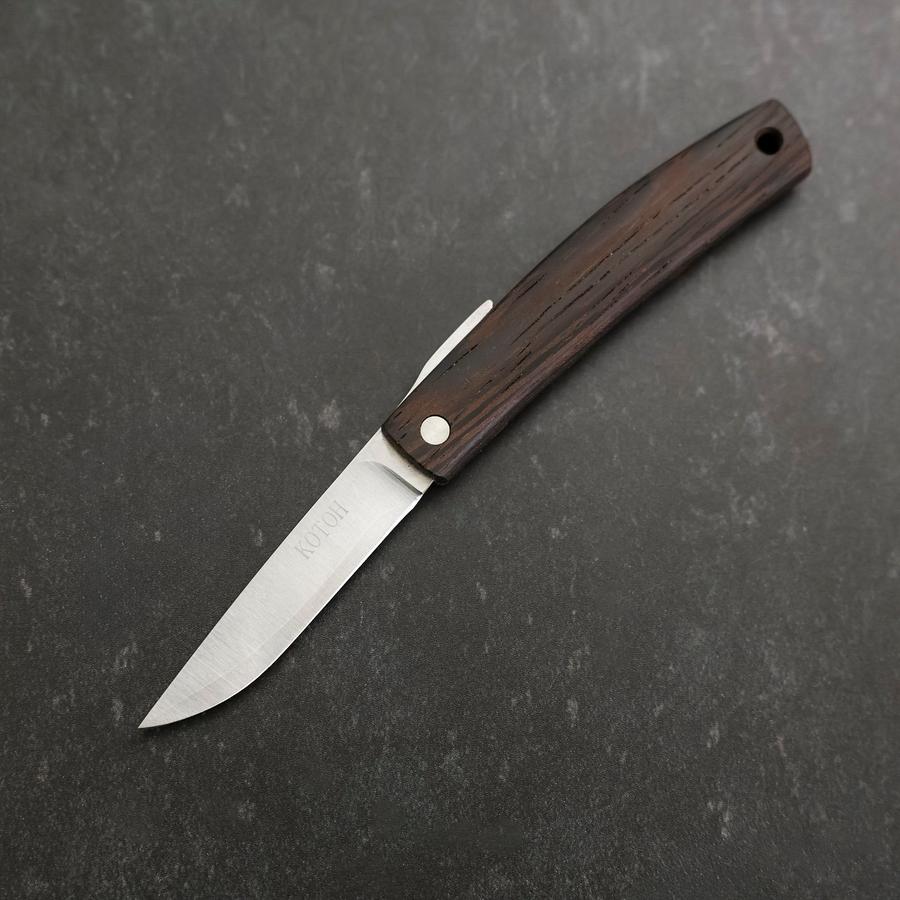 Higonokami VG-10 Wenge Outdoor Knives 60mm with Leather Sheath