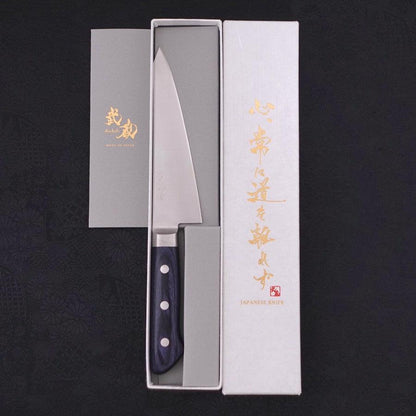 Honesuki Boning Knife AUS-8 Western Blue Handle 150mm