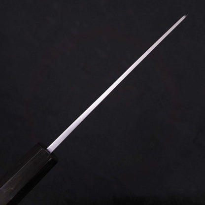 Honesuki Boning Knife Blue Steel #2 Damascus Buffalo Ebony Handle 150mm