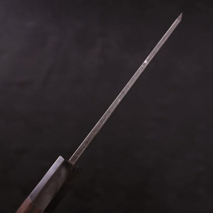 Honesuki Boning Knife Blue Steel #2 Kurouchi Buffalo Wenge Handle 150mm