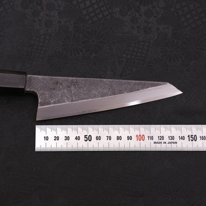 Honesuki Boning Knife Blue Steel #2 Kurouchi Buffalo Wenge Handle 150mm