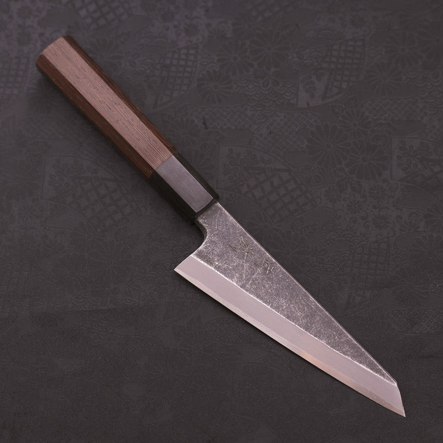 Honesuki Boning Knife Blue Steel #2 Kurouchi Buffalo Wenge Handle 150mm