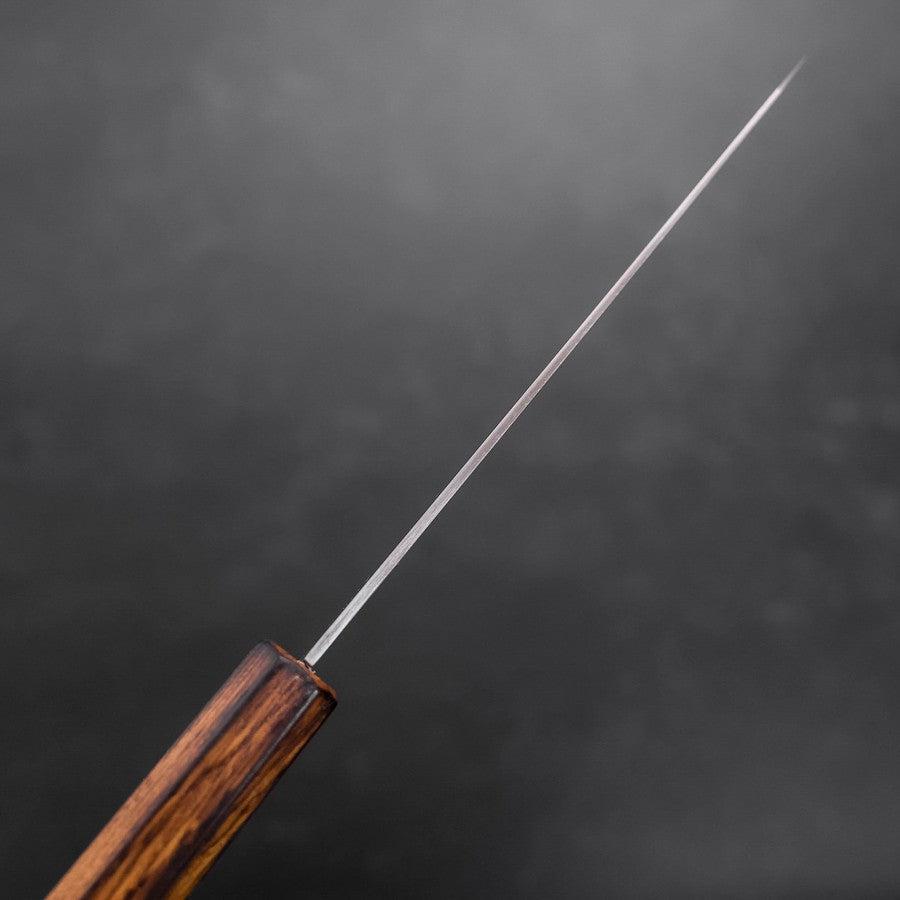 Honesuki Stainless Clad Blue Super Polished Sumi Urushi Handle 150mm