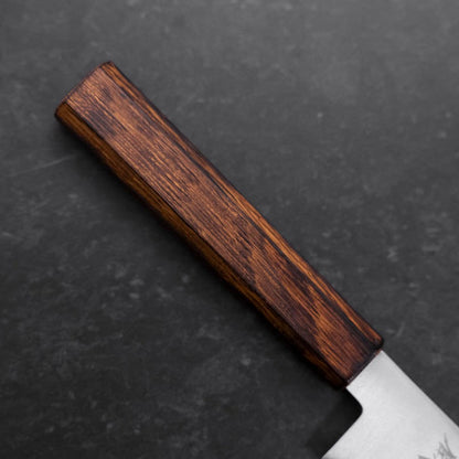 Honesuki Stainless Clad Blue Super Polished Sumi Urushi Handle 150mm