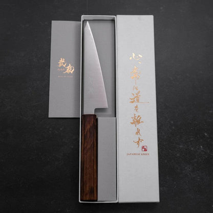 Honesuki Stainless Clad Blue Super Polished Sumi Urushi Handle 150mm