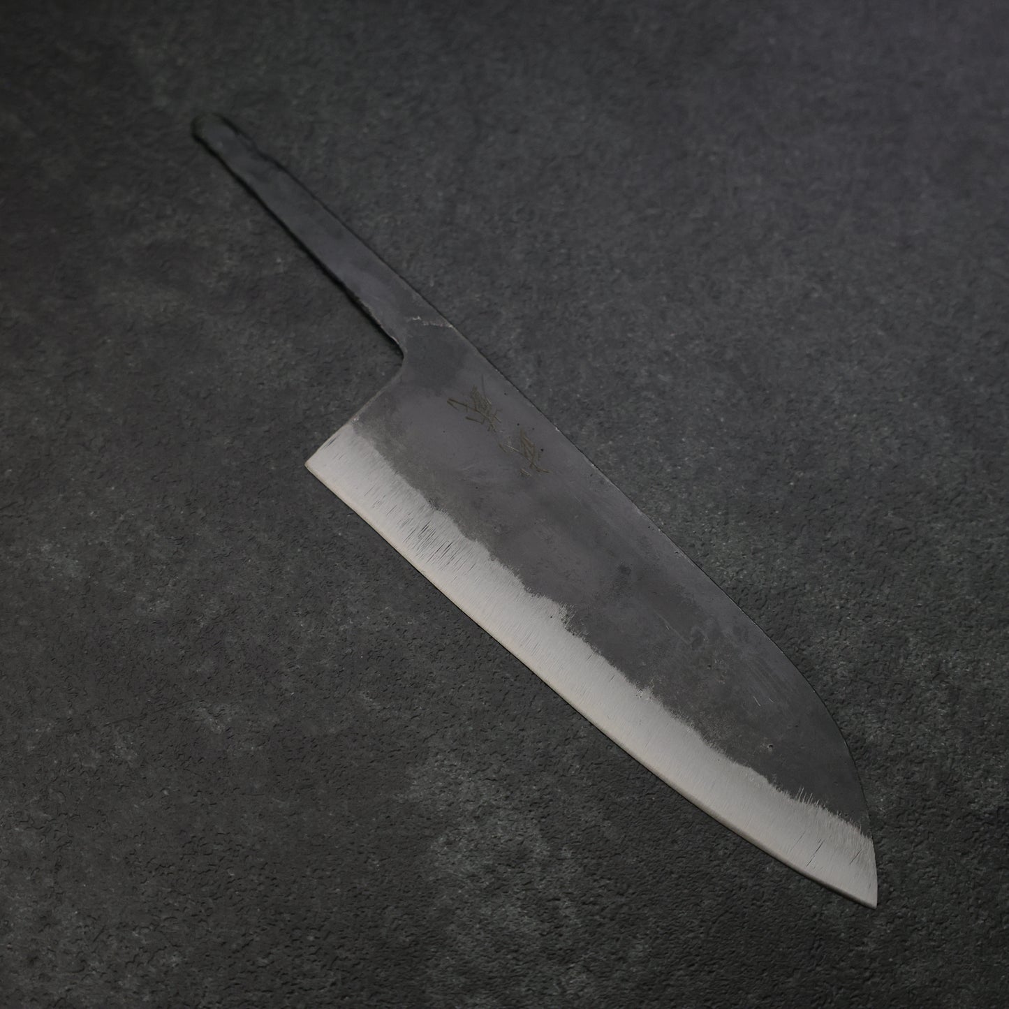 Santoku Blue Steel #2 Kurouchi Blade 165mm