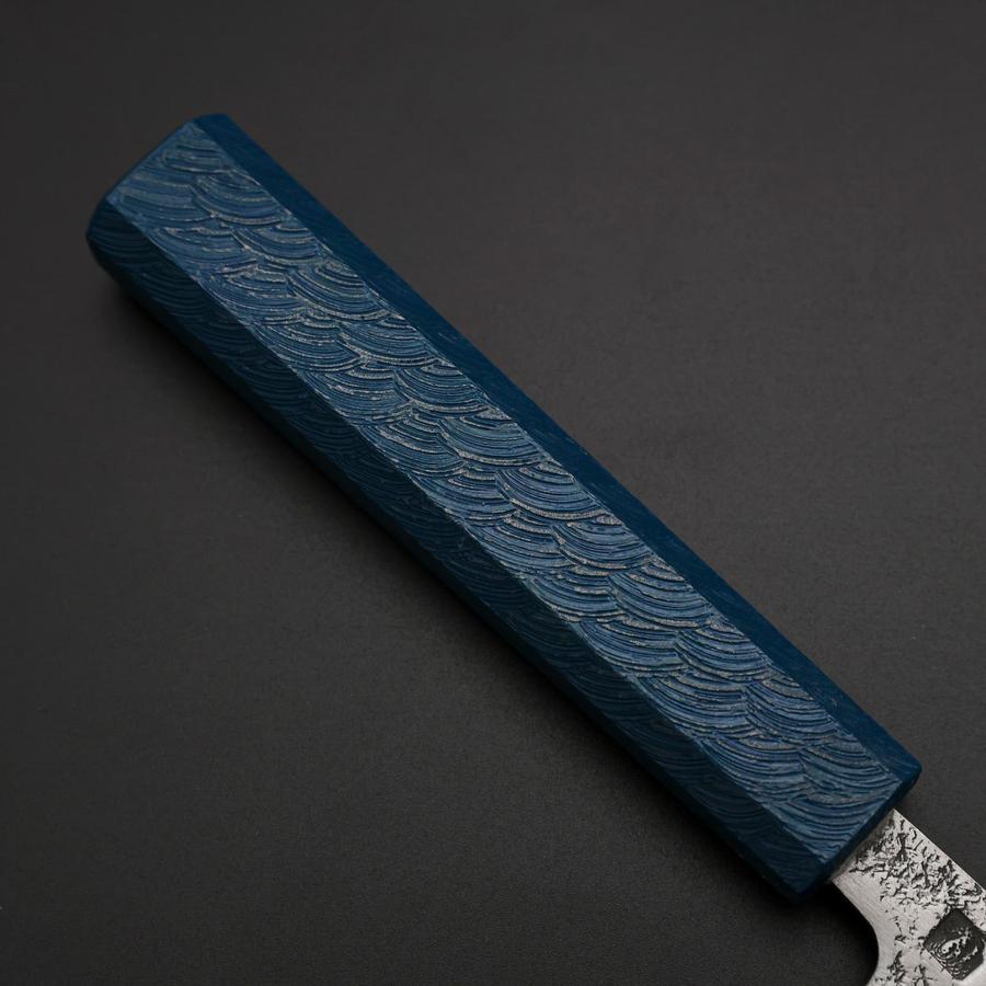 Kaisaki VG-10 Nashiji Blue Urushi Handle 120mm