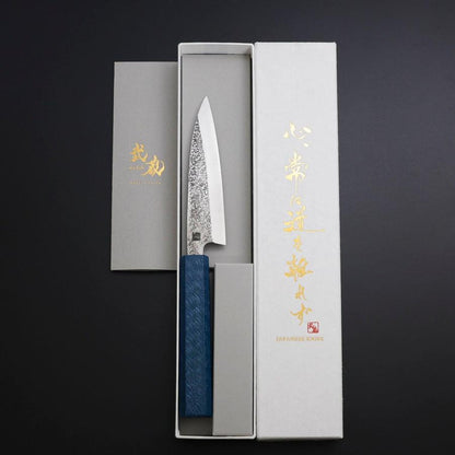 Kaisaki VG-10 Nashiji Blue Urushi Handle 120mm