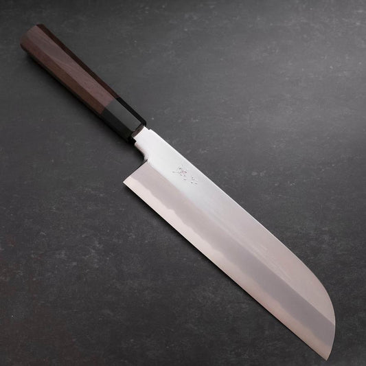 Kama Usuba White Steel #1 Mirror Buffalo Walnut Handle 240mm