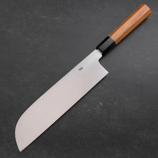 Kama Usuba White Steel #2 Kasumi Buffalo Teak Handle 240mm