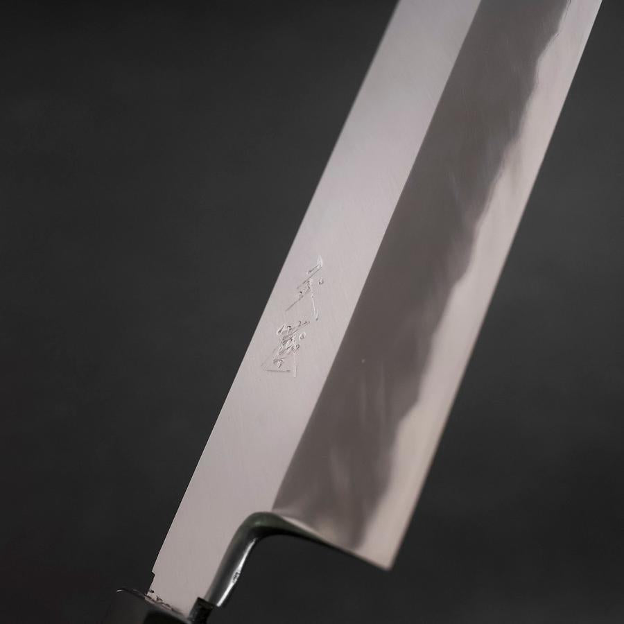 Kama Usuba White Steel #2 Kasumi Buffalo Teak Handle 240mm