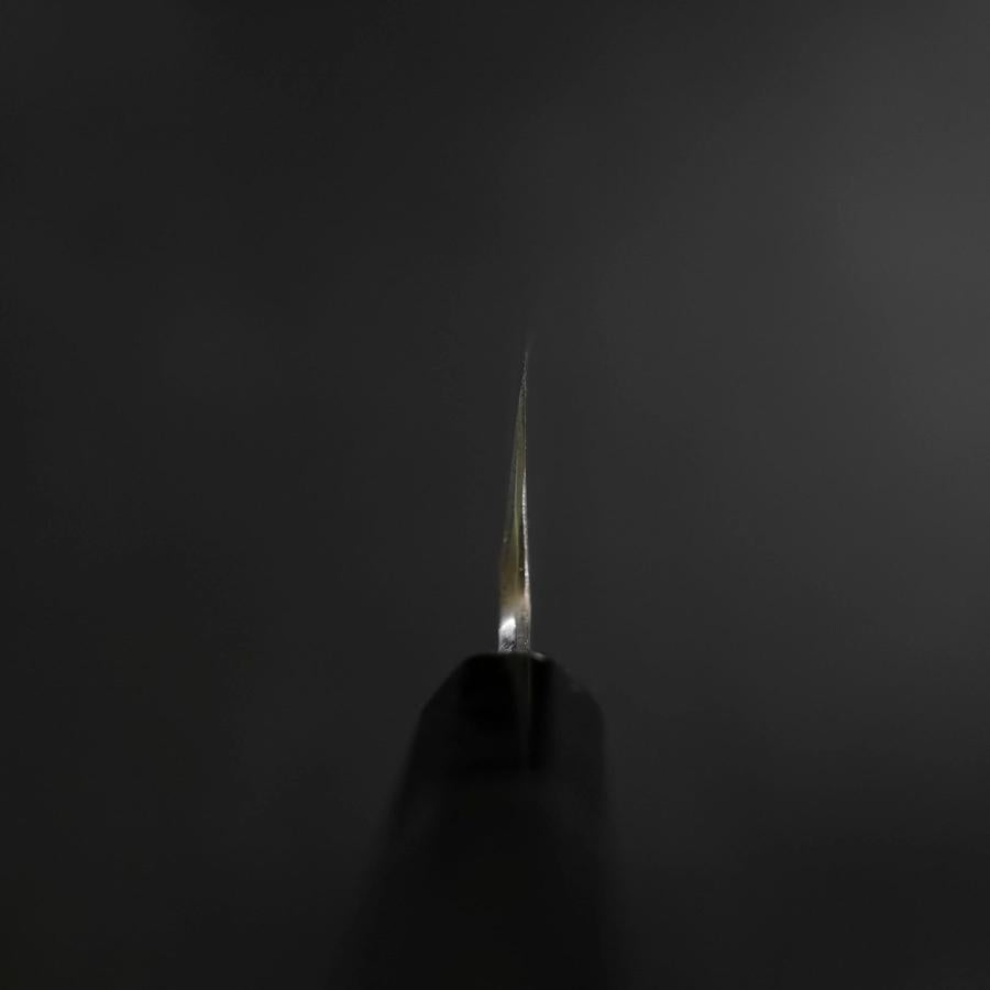 Kama Usuba White Steel #2 Kasumi Chokin Phoenix-Sakura Buffalo Ebony Handle 180mm