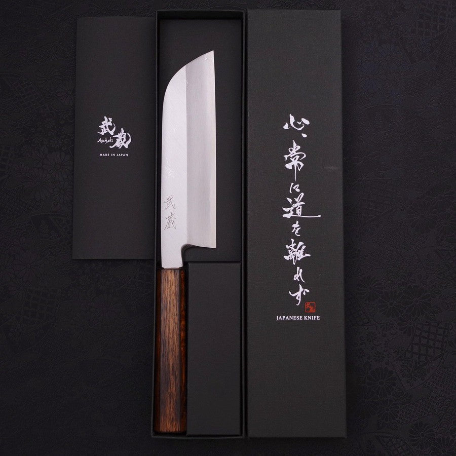 Kama Usuba(Kansai) Blue Steel #2 Kasumi Sumi Urushi Handle 180mm