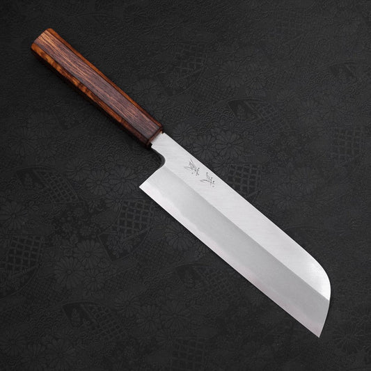 Kama Usuba(Kansai) Blue Steel #2 Kasumi Sumi Urushi Handle 210mm