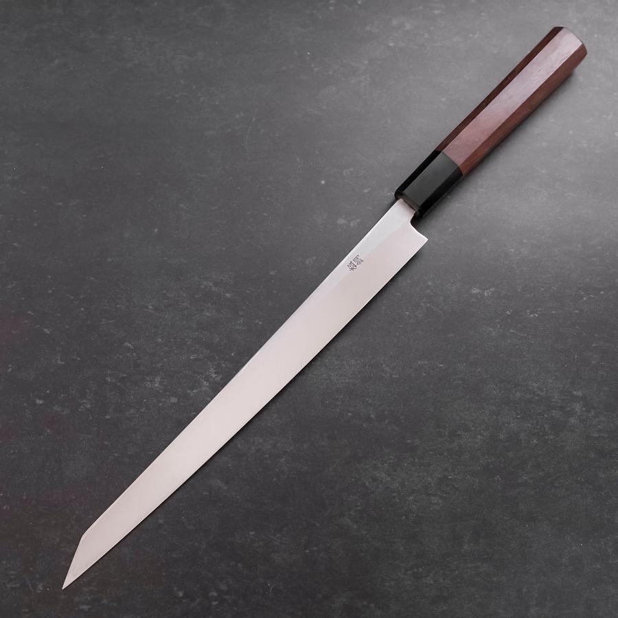 Kengata Fuguhiki Blue Steel #1 Hon-Kasumi Buffalo Walnut Handle 270mm