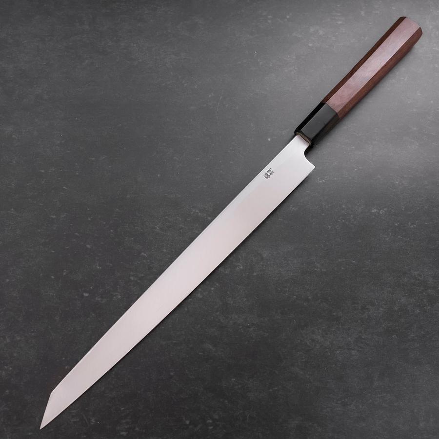 Kengata Fuguhiki Blue Steel #1 Hon-Kasumi Buffalo Walnut Handle 300mm