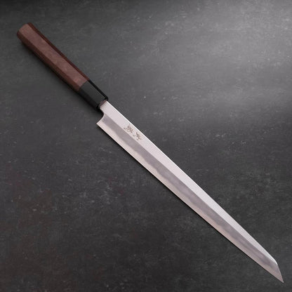 Kengata Fuguhiki Blue Steel #1 Hon-Kasumi Buffalo Walnut Handle 300mm