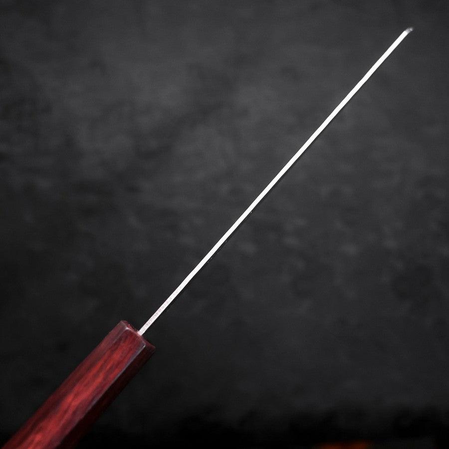 Kiritsuke AUS-10 Nashiji Damascus Purple Urushi Handle 210mm