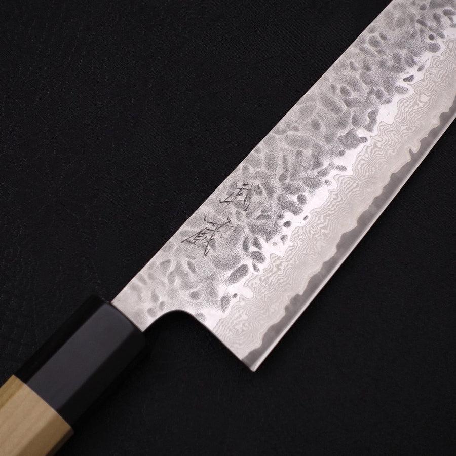 Kiritsuke AUS-10 Tsuchime Damascus Buffalo Magnolia Handle 210mm