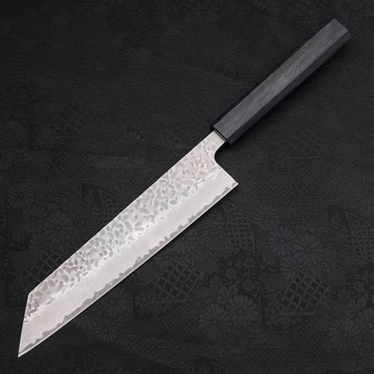 Kiritsuke AUS-10 Tsuchime Damascus Dark-Blue Urushi Handle 210mm