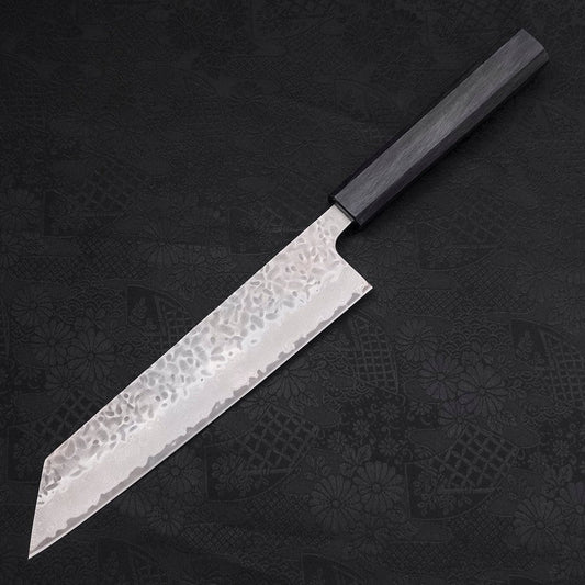 Kiritsuke AUS-10 Tsuchime Damascus Dark-Blue Urushi Handle 210mm