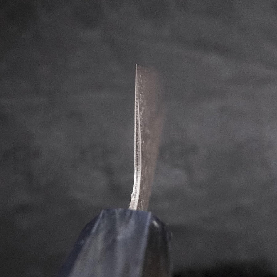 Kiritsuke AUS-10 Tsuchime Damascus Dark-Blue Urushi Handle 210mm