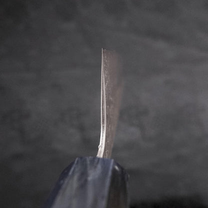 Kiritsuke AUS-10 Tsuchime Damascus Dark-Blue Urushi Handle 210mm