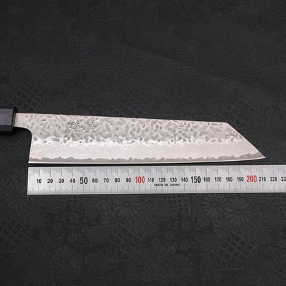 Kiritsuke AUS-10 Tsuchime Damascus Dark-Blue Urushi Handle 210mm