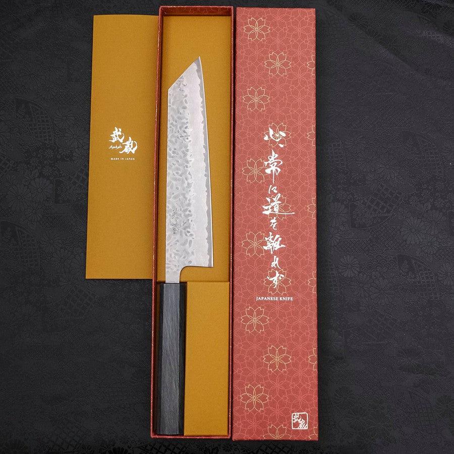 Kiritsuke AUS-10 Tsuchime Damascus Dark-Blue Urushi Handle 210mm