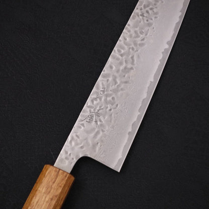 Kiritsuke AUS-10 Tsuchime Damascus Yaki Urushi Handle 210mm