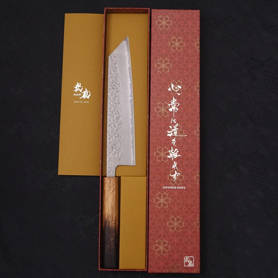 Kiritsuke AUS-10 Tsuchime Damascus Yaki Urushi Handle 210mm