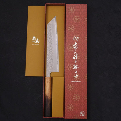 Kiritsuke AUS-10 Tsuchime Damascus Yaki Urushi Handle 210mm
