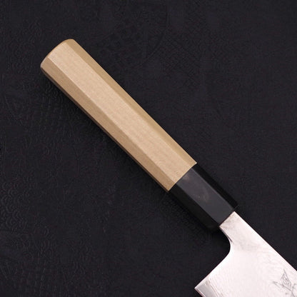 Kiritsuke AUS-10 Wave Nickel Damascus Buffalo Magnolia Handle 240mm