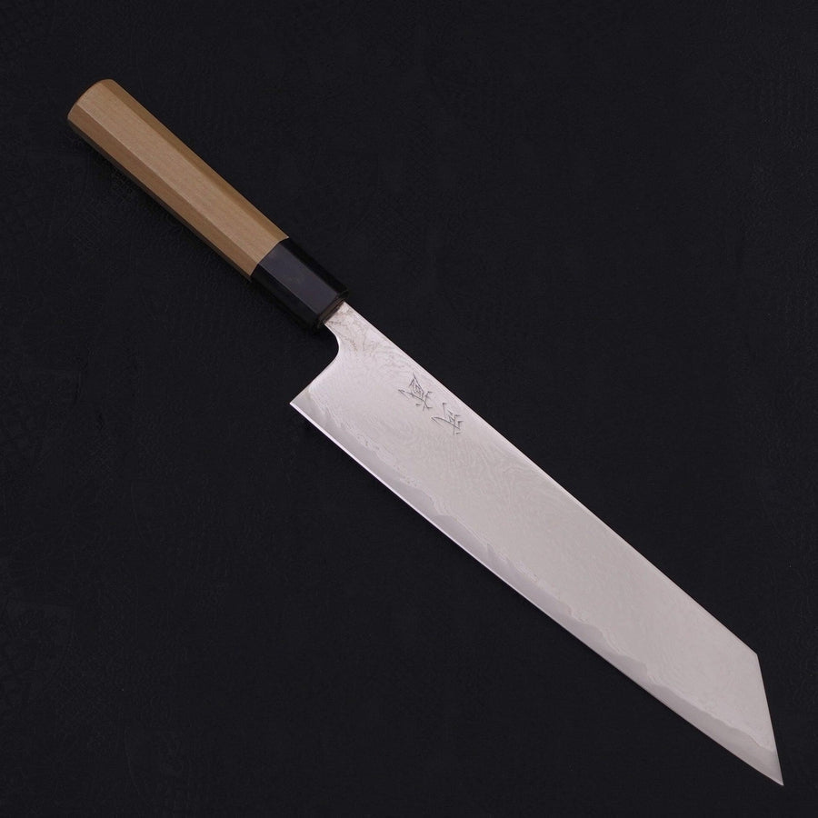 Kiritsuke AUS-10 Wave Nickel Damascus Buffalo Magnolia Handle 240mm