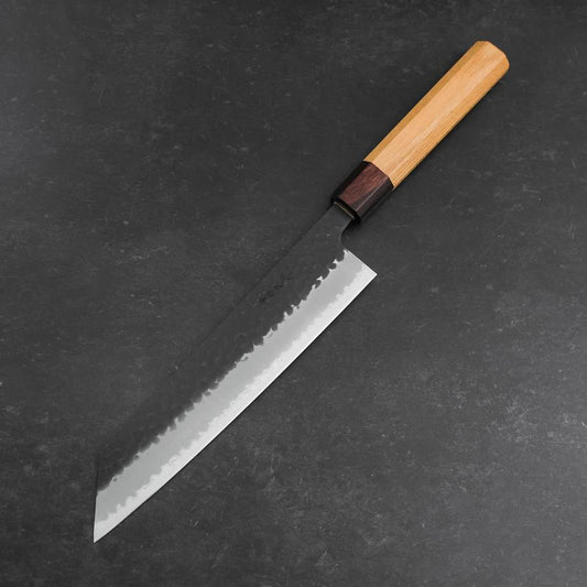 Kiritsuke Blue Super Kurouchi Tsuchime Zelkova Handle 210mm