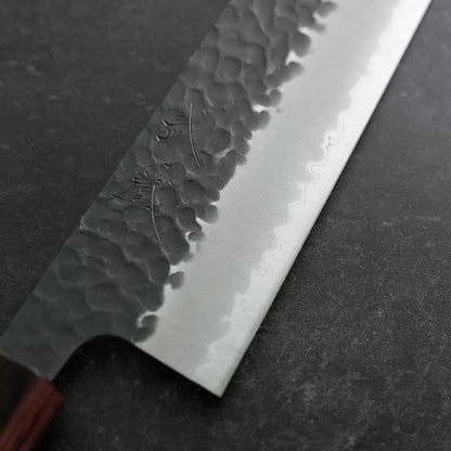 Kiritsuke Blue Super Kurouchi Tsuchime Zelkova Handle 210mm