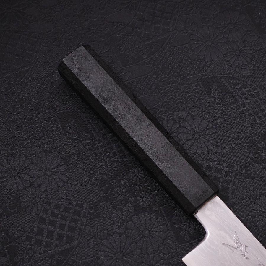 Kiritsuke Blue Steel #1 Suminagashi Black Ishime Handle 200mm
