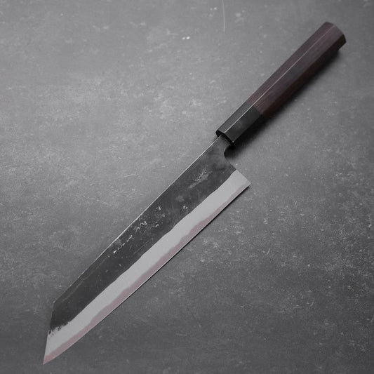 Kiritsuke Blue Steel #2 Kurouchi Buffalo Ebony Handle 210mm