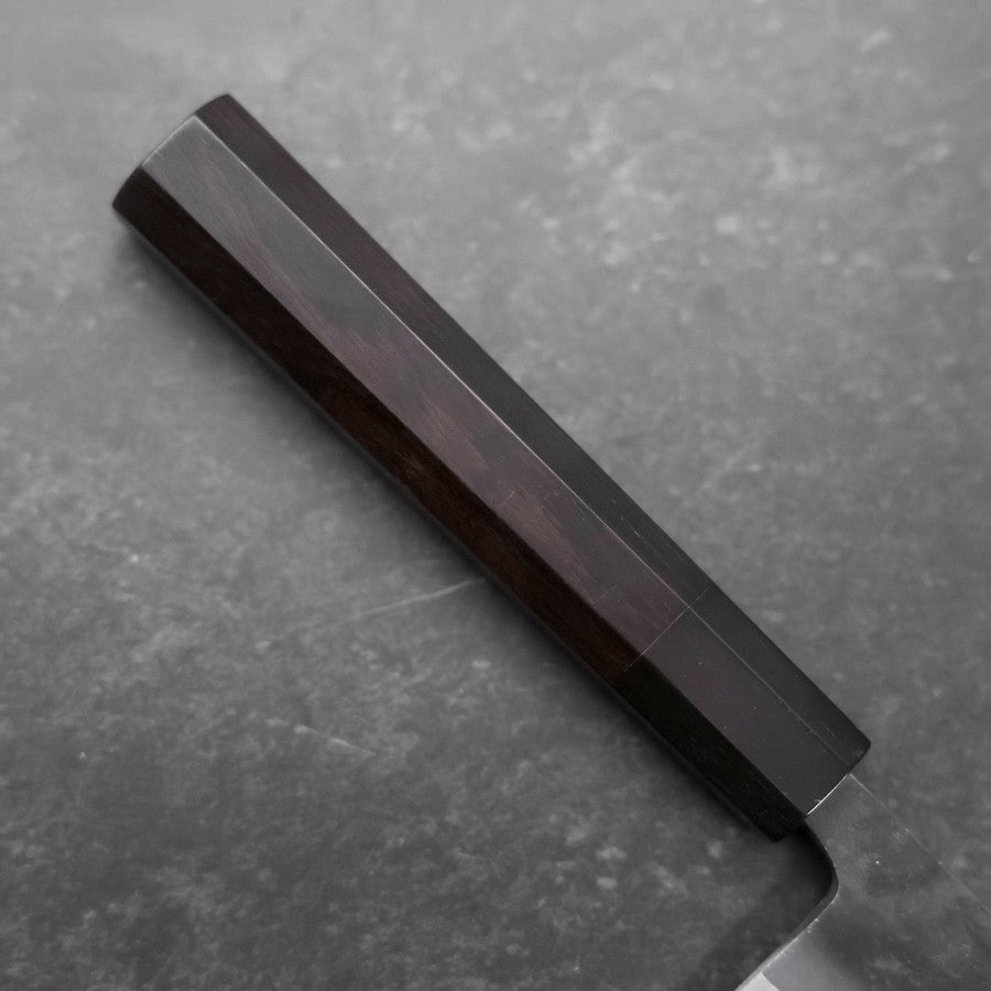 Kiritsuke Blue Steel #2 Kurouchi Buffalo Ebony Handle 210mm