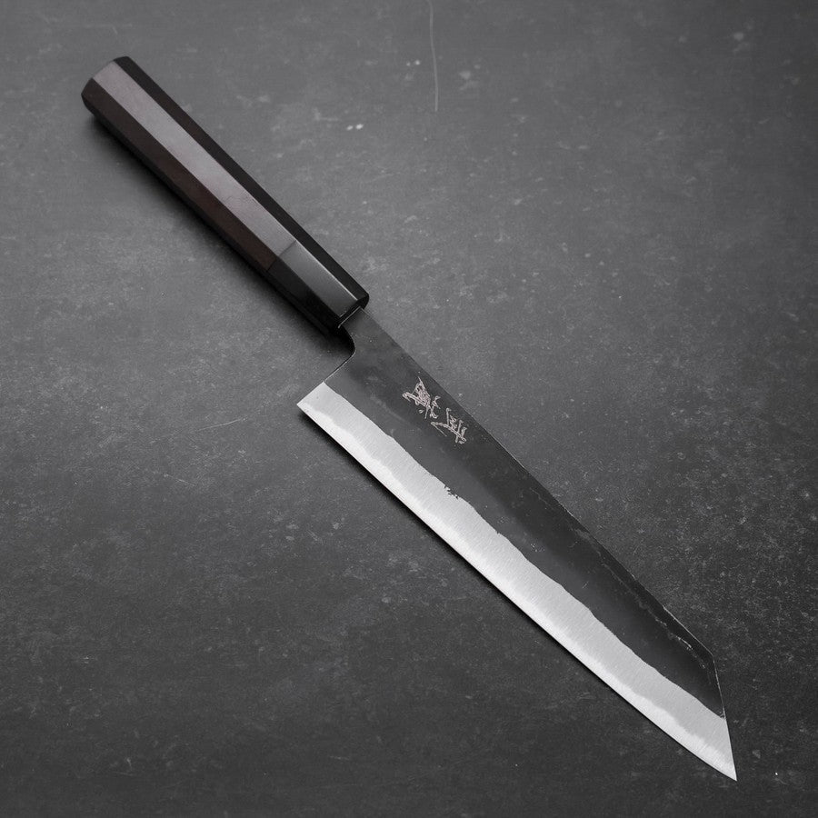 Kiritsuke Blue Steel #2 Kurouchi Buffalo Ebony Handle 210mm