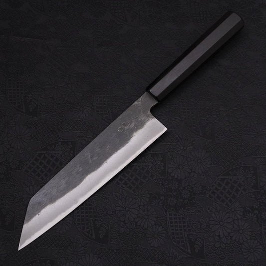 Kiritsuke Blue Steel #2 Kurouchi Chokin Dragon Buffalo Ebony Handle 210mm