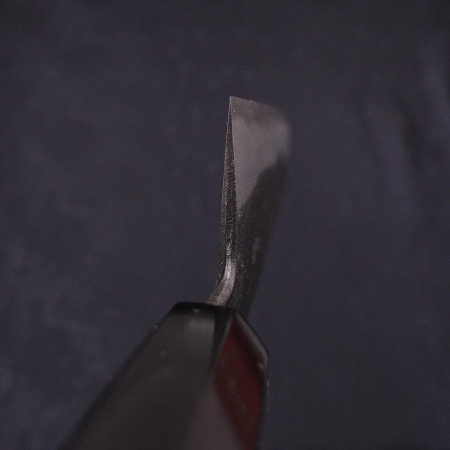 Kiritsuke Blue Steel #2 Kurouchi Chokin Tiger-Bamboo Buffalo Ebony Handle 210mm