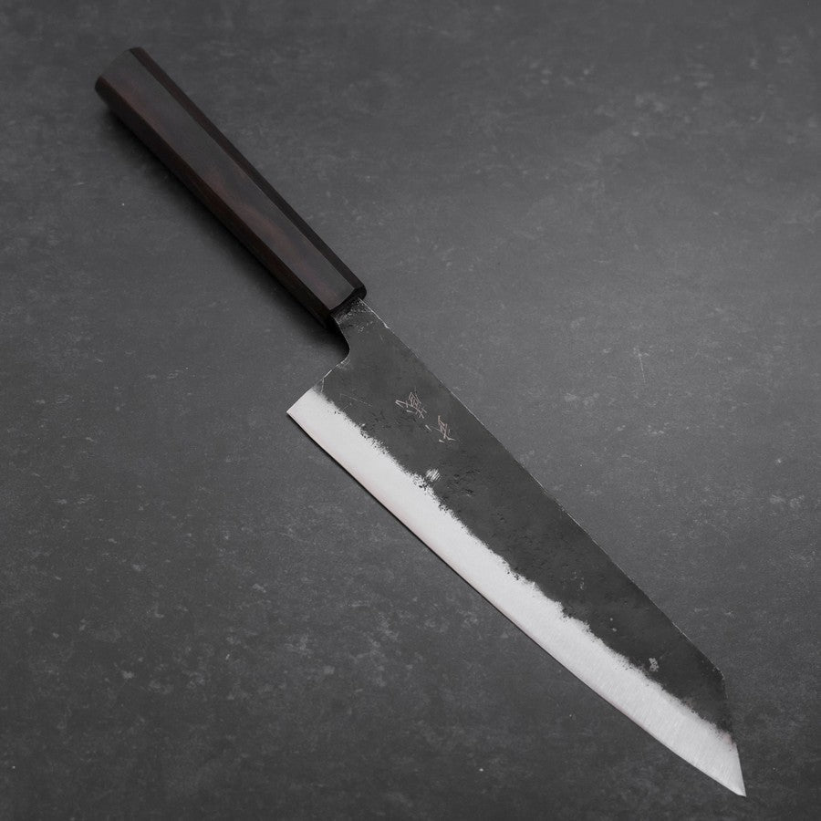 Kiritsuke Blue Steel #2 Kurouchi Ebony Handle 210mm