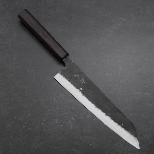 Kiritsuke Blue Steel #2 Kurouchi Ebony Handle 210mm